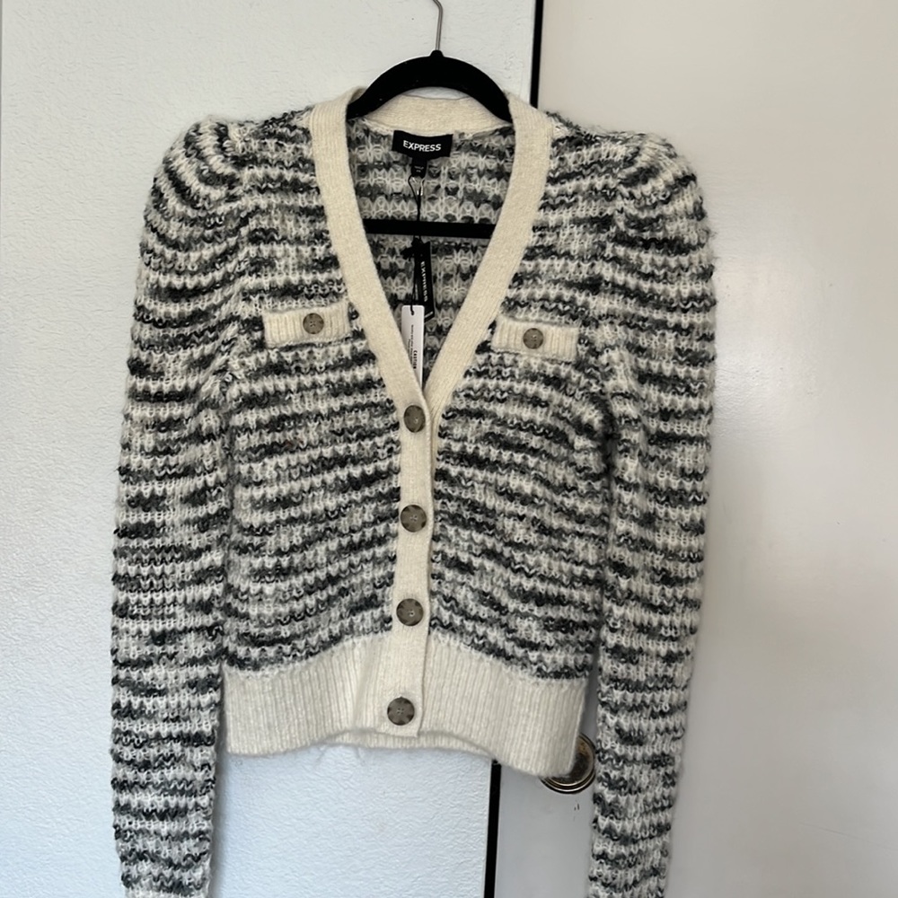 Express | Knitted Button-Down Cardigan | XS NWT